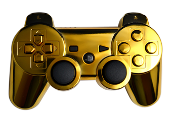 Gold PS3 Modded Controller Mega Modz Planet